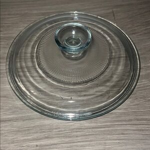 PYREX REPLACEMENT LID Clear Glass for Corningware casserole. G5C.  Exc condition